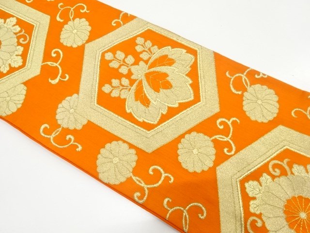 JAPANESE KIMONO / ANTIQUE TORTOISESHELL SHELL / PAULOWNIA / CHRYSANTHE